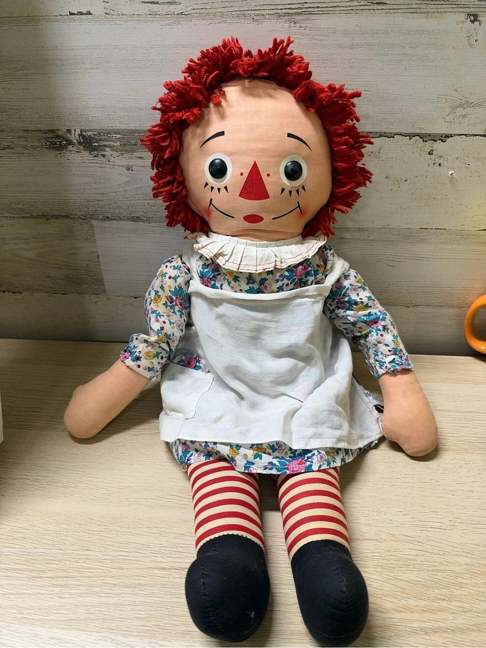 Knickerbocker The Original Raggedy Ann America's Folk Doll 25½ Inches Tall No